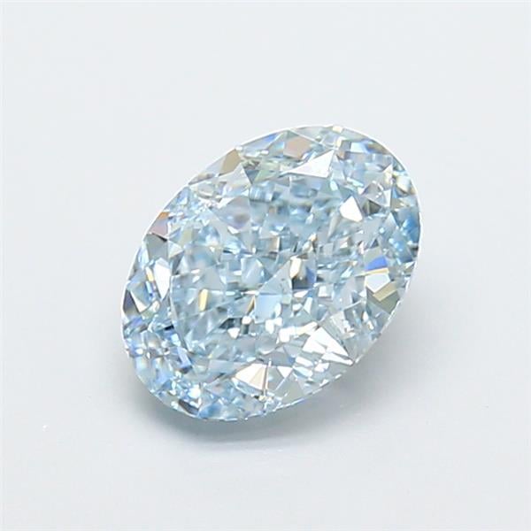 1.82 Ct. Fancy Intense Blue Oval Lab Grown Diamond