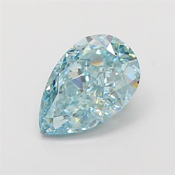 1.21 Ct. Fancy Intense Green Pear Lab Grown Diamond