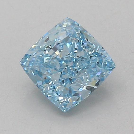 1.04 Ct. Fancy Vivid Blue Cushion Lab Grown Diamond