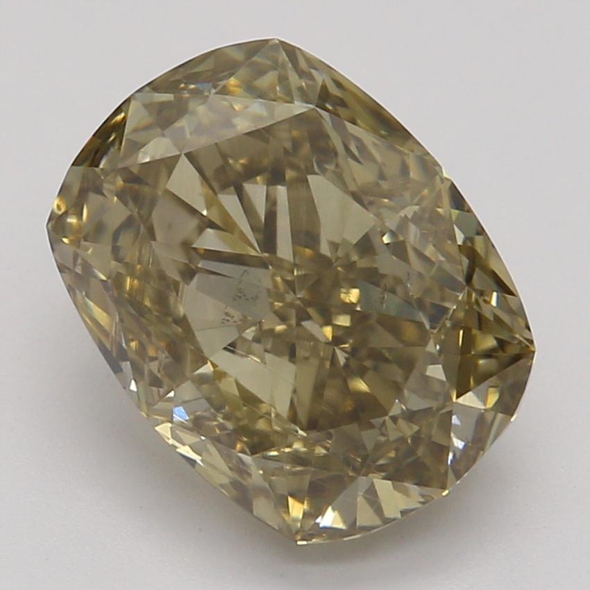 2.00 Ct. Fancy Dark Brown-Yellow Cushion Diamond