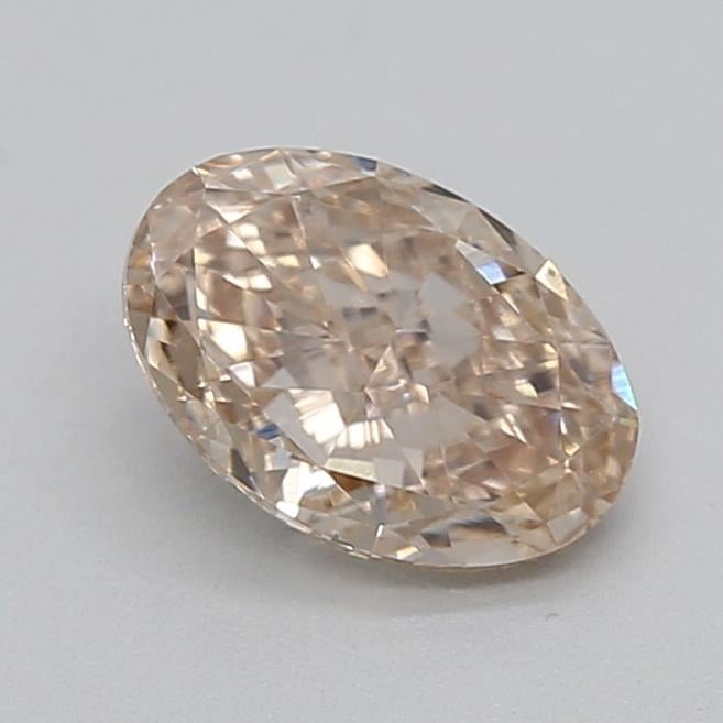 0.50 Ct. Light  Brown Oval Lab Grown Diamond