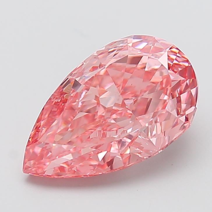 5.24 Ct. Fancy Vivid Pink Pear Lab Grown Diamond