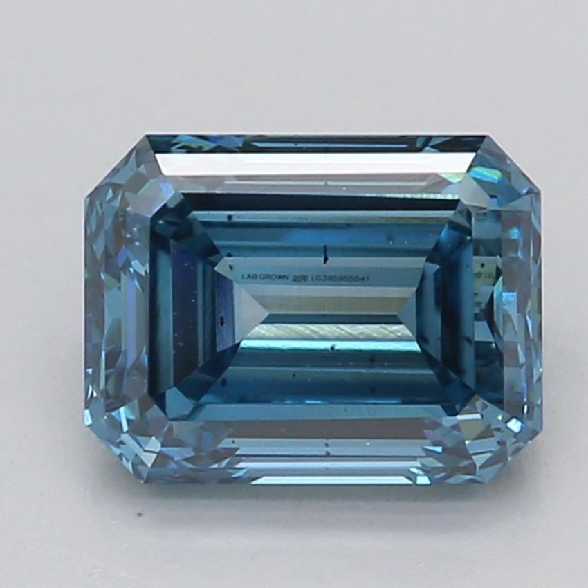 1.03 Ct. Fancy Greenish Blue Emerald Lab Grown Diamond
