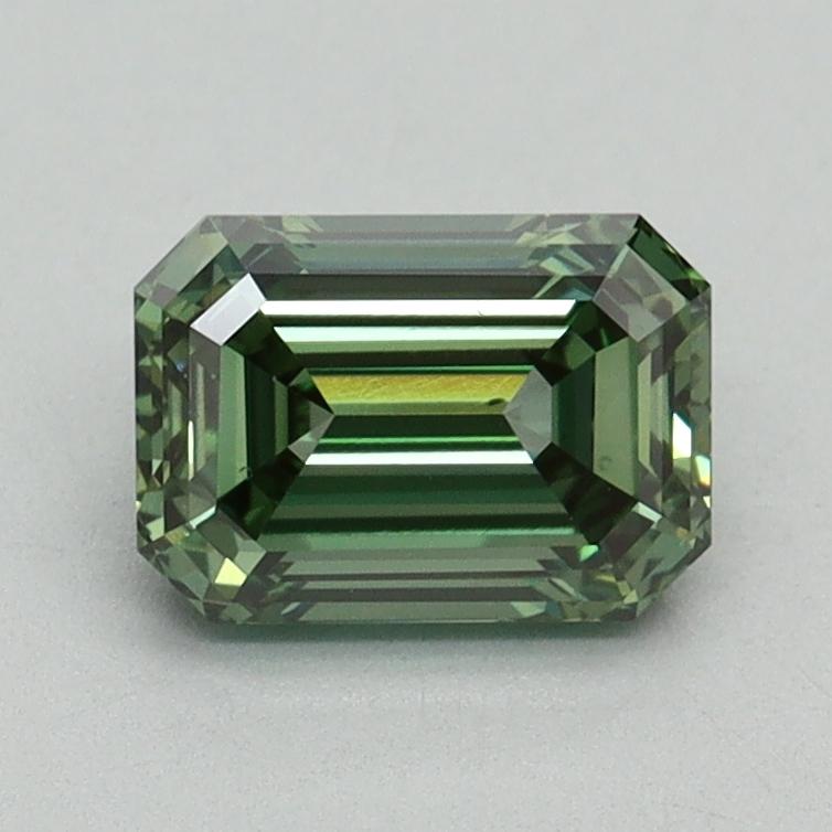 1.13 Ct. Fancy Vivid Green Emerald Lab Grown Diamond