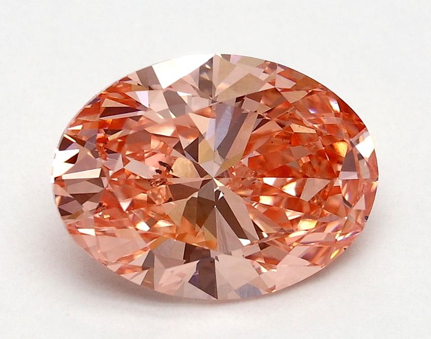 1.8 Ct. Fancy Vivid Pink Oval Lab Grown Diamond