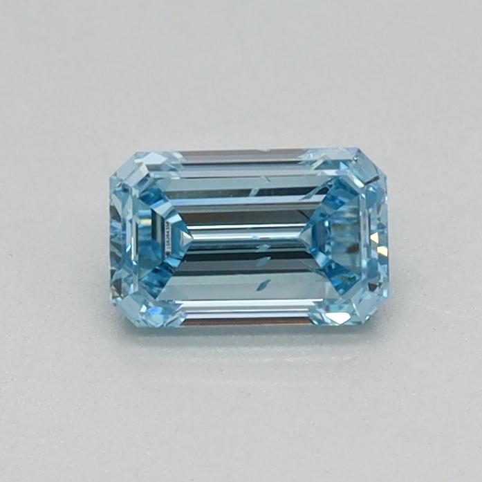 0.30 Ct. Fancy Intense Blue Emerald Lab Grown Diamond