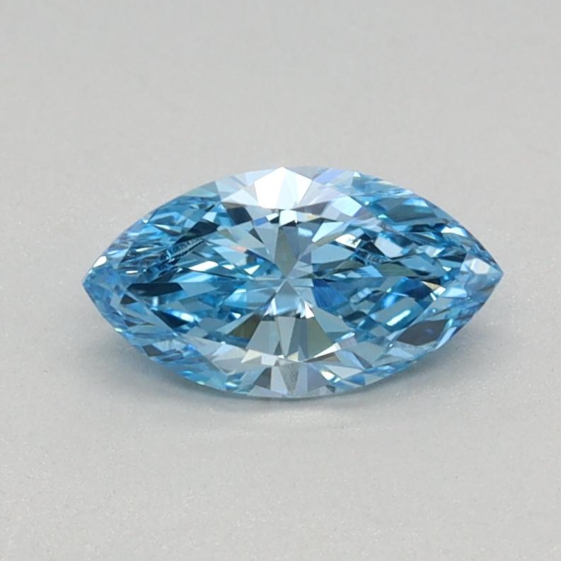 0.40 Ct. Fancy Vivid Blue Marquise Lab Grown Diamond