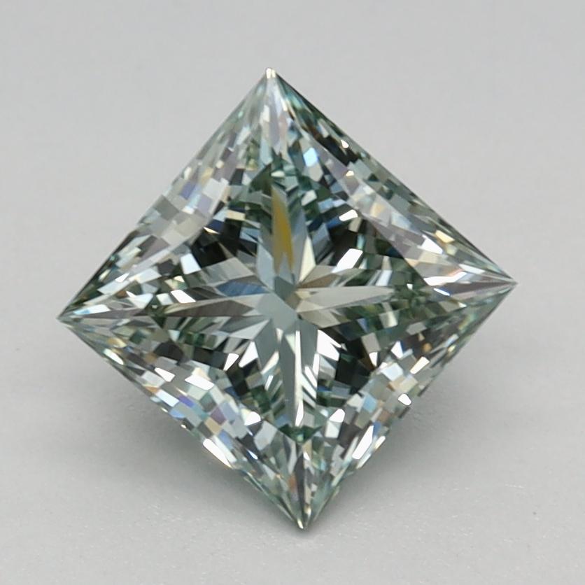 1.09 Ct. Fancy Intense Green Princess Lab Grown Diamond
