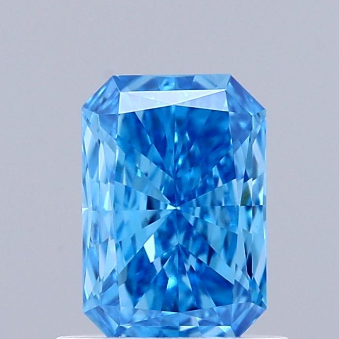 0.72 Ct. Fancy Vivid Blue Radiant Lab Grown Diamond