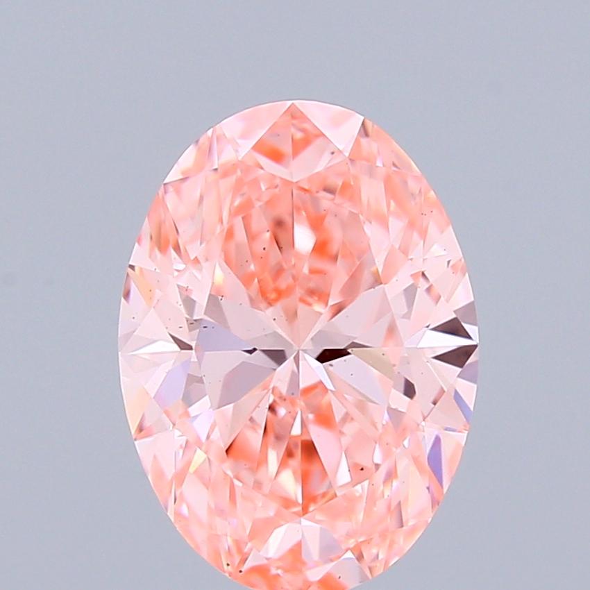 1.56 Ct. Fancy Vivid Pink Oval Lab Grown Diamond