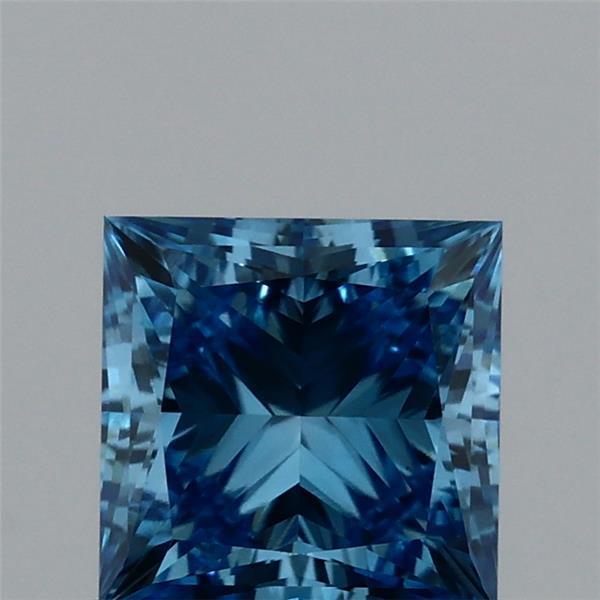 1.00 Ct. Fancy Vivid Blue Princess Lab Grown Diamond