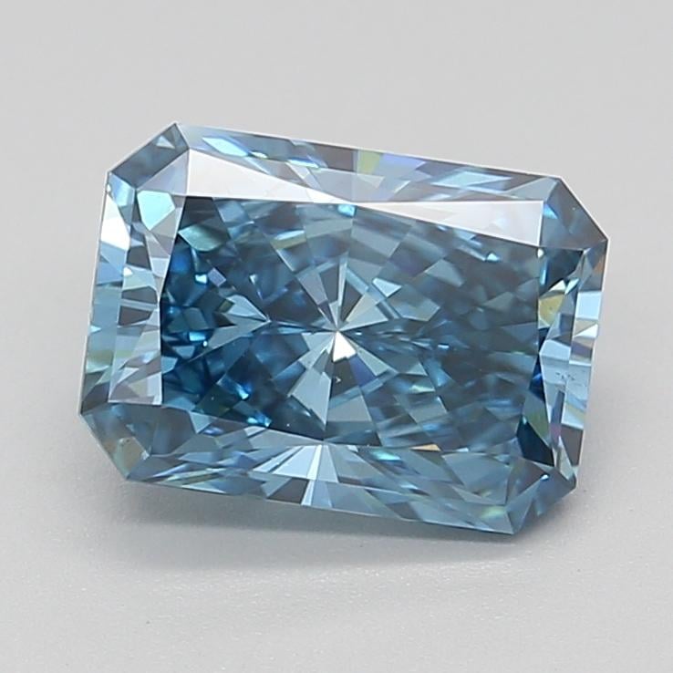 2.06 Ct. Fancy Vivid  Blue Radiant Lab Grown Diamond