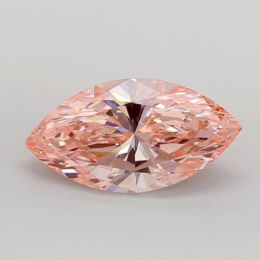 2.81 Ct. Fancy Vivid  Pink Marquise Lab Grown Diamond