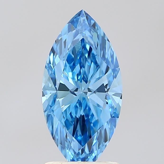 1.51 Ct. Fancy Vivid Blue Marquise Lab Grown Diamond