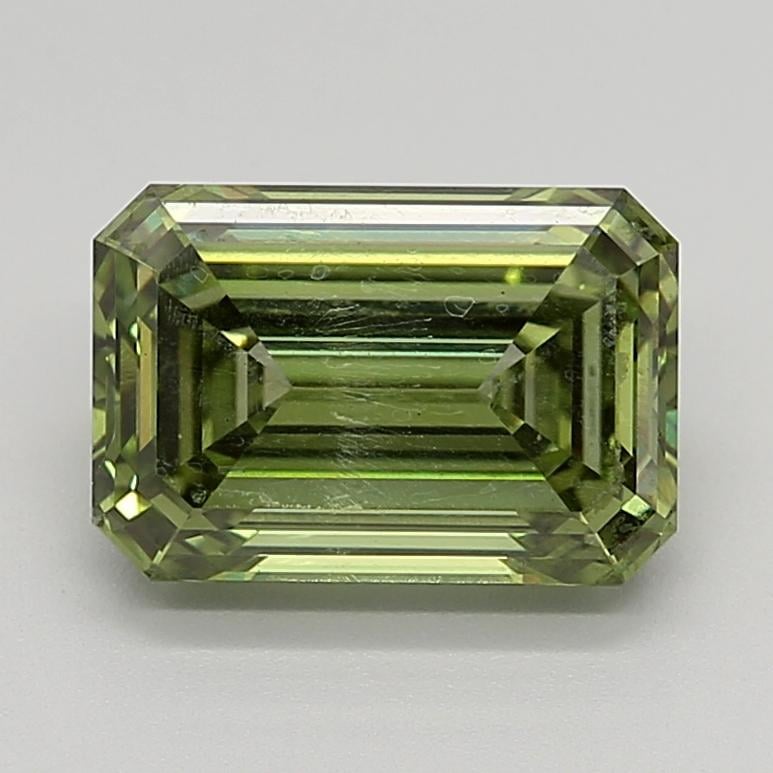 3.30 Ct. Fancy Vivid  Green Emerald Lab Grown Diamond