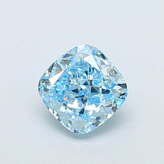 1.03 Ct. Fancy Vivid  Blue Cushion Lab Grown Diamond