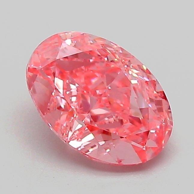 1.08 Ct. Fancy Vivid Pink Oval Lab Grown Diamond