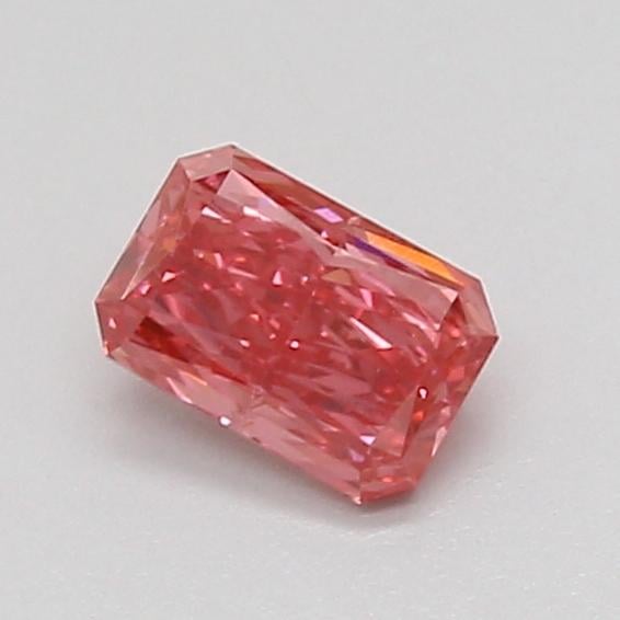 0.59 Ct. Fancy Vivid Pink Radiant Lab Grown Diamond
