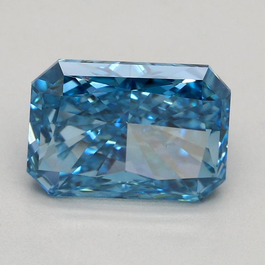 1.50 Ct. Fancy Vivid Blue Radiant Lab Grown Diamond