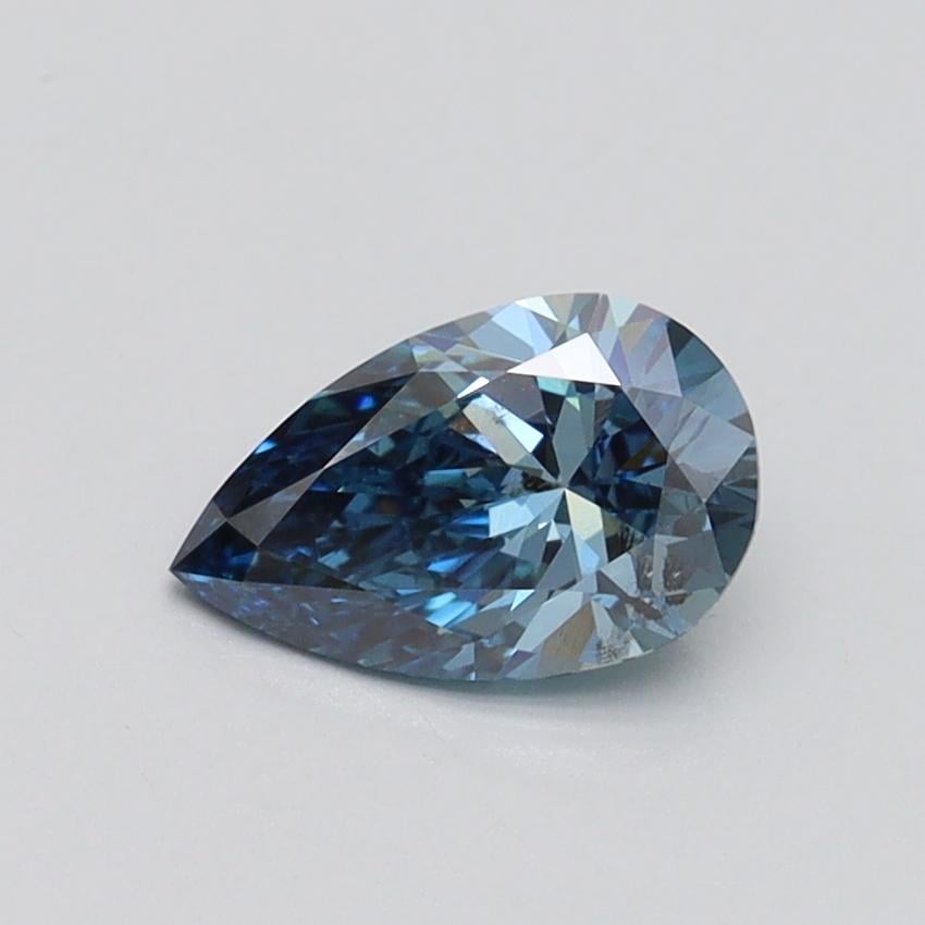 0.70 Ct. Fancy Vivid Blue Pear Lab Grown Diamond