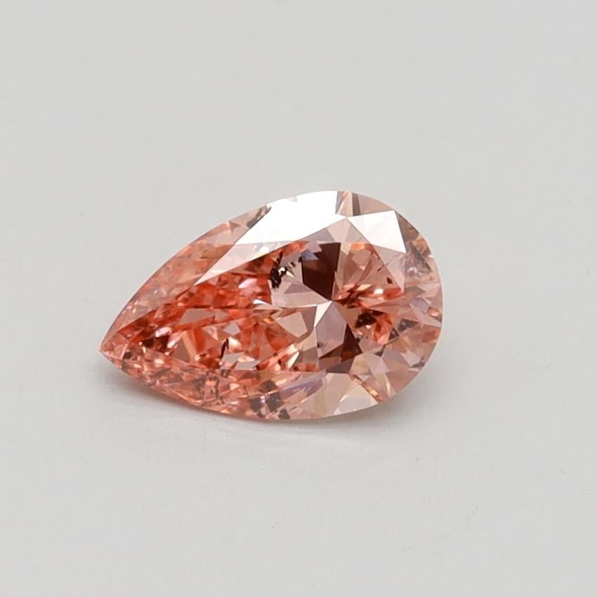 0.51 Ct. Fancy Intense Pink Pear Lab Grown Diamond