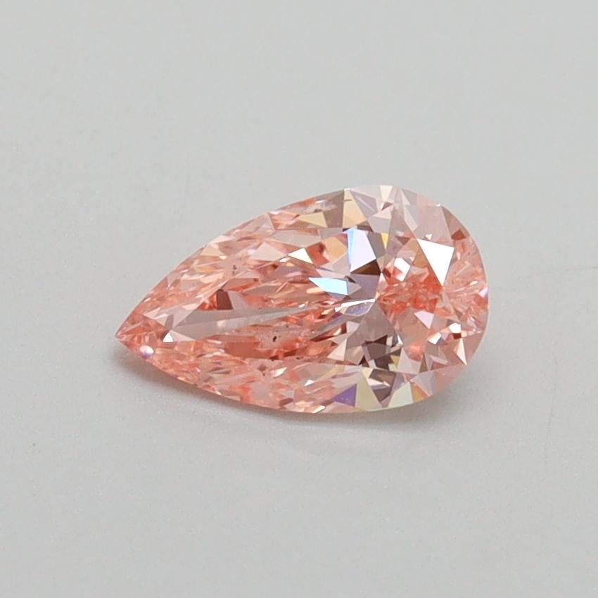 0.50 Ct. Fancy Intense Pink Pear Lab Grown Diamond
