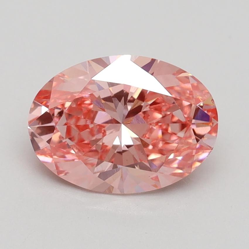 1.61 Ct. Fancy Vivid Pink Oval Lab Grown Diamond
