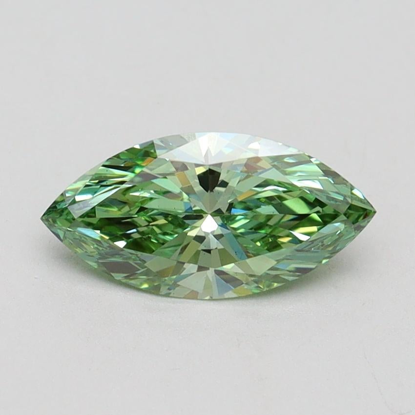 1.02 Ct. Fancy Vivid Green Marquise Lab Grown Diamond
