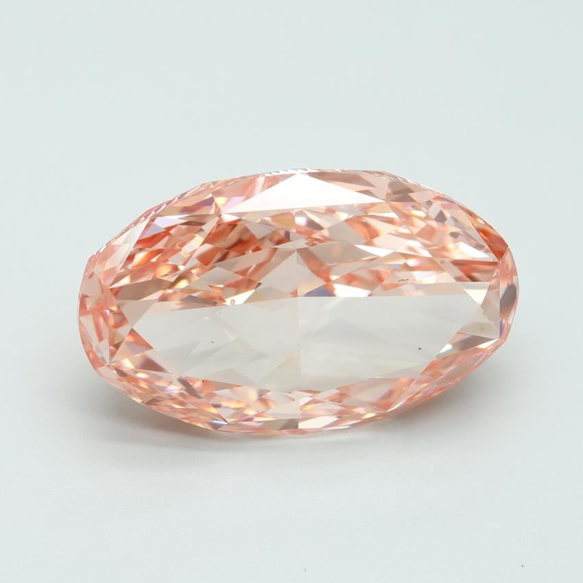 13.60 Ct. Fancy Vivid Pink Oval Lab Grown Diamond