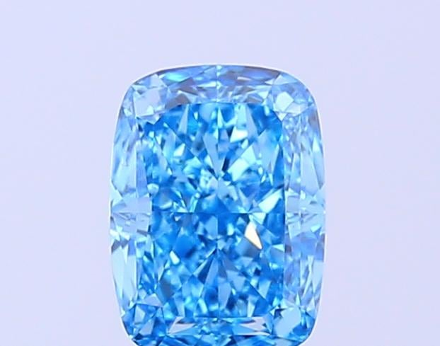 1.35 Ct. Fancy Vivid Blue Cushion Lab Grown Diamond