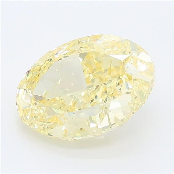 2.43 Ct. Fancy Yellow Oval Lab Grown Diamond