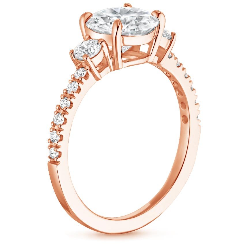 14K Rose Gold Radiance Diamond Ring (1/3 ct. tw.), large side view