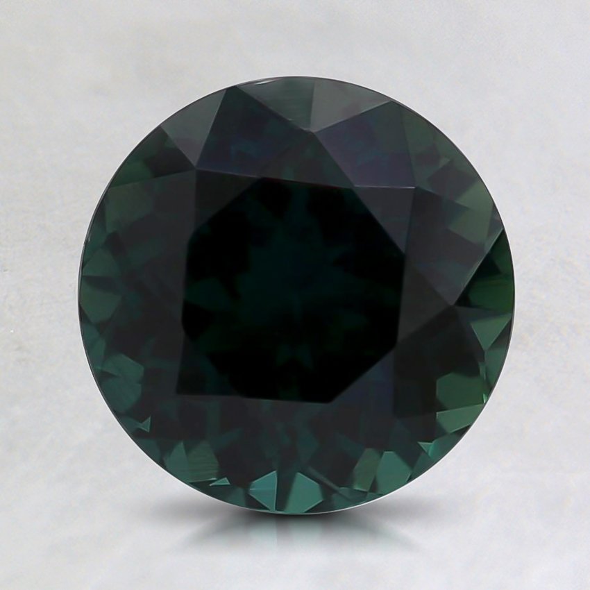 7.4mm Premium Teal Round Sapphire