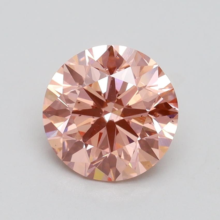 1.56 Ct. Fancy Intense Pink Round Lab Grown Diamond