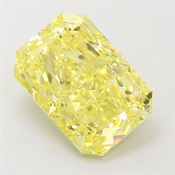 2.30 Ct. Fancy Vivid Yellow Radiant Lab Grown Diamond