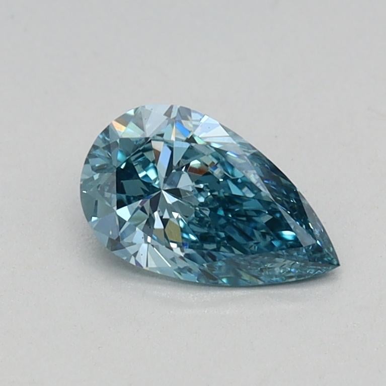 0.34 Ct. Fancy Vivid Blue Pear Lab Grown Diamond