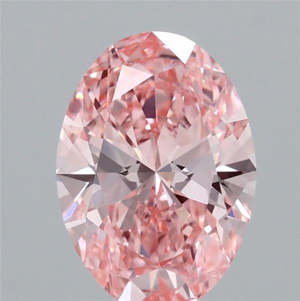 1.63 Ct. Fancy Vivid Pink Oval Lab Grown Diamond