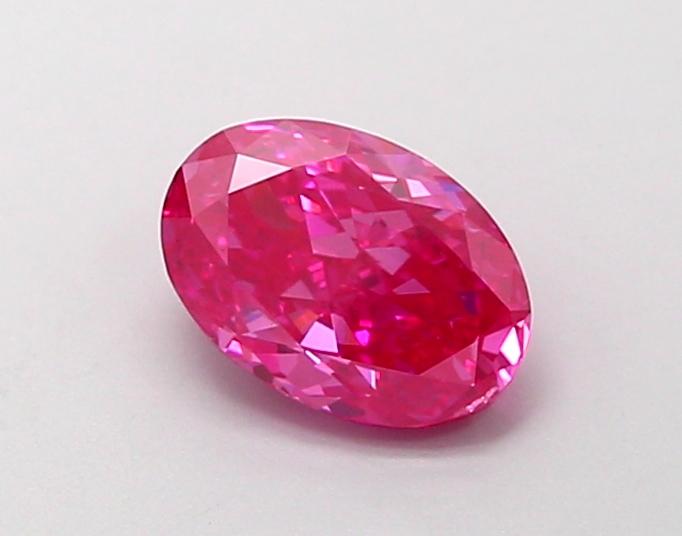 1.02 Ct. Fancy Vivid Pink Oval Lab Grown Diamond