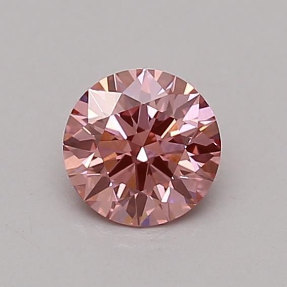 0.44 Ct. Fancy Vivid Pink Round Lab Grown Diamond
