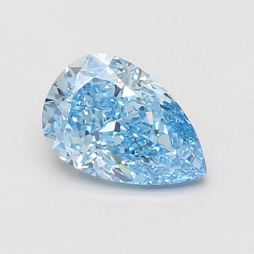 3.03 Ct. Fancy Vivid Blue Pear Lab Grown Diamond