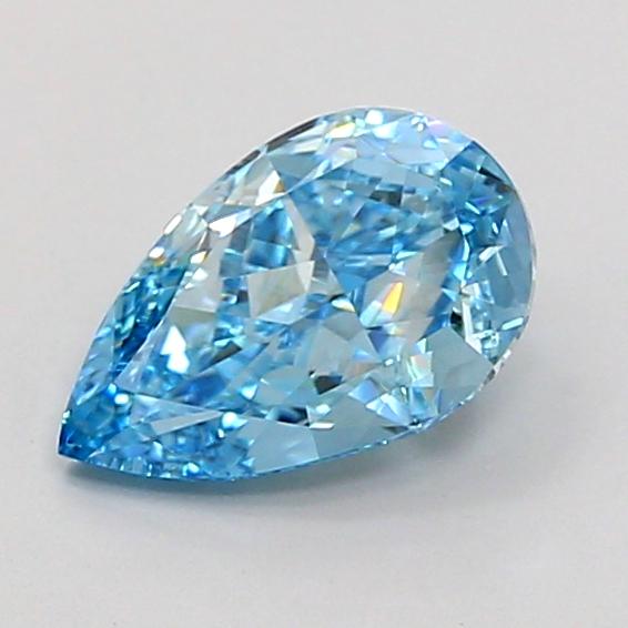 1.26 Ct. Fancy Vivid Blue Pear Lab Grown Diamond