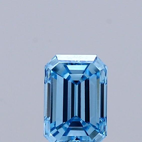 0.31 Ct. Fancy Vivid Blue Emerald Lab Grown Diamond