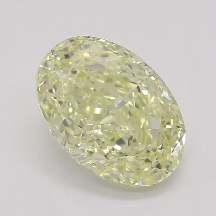 1.00 Ct. Fancy Light Yellow Oval Diamond