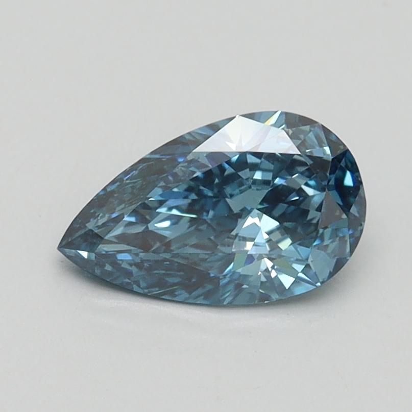 0.73 Ct. Fancy Vivid Blue Pear Lab Grown Diamond