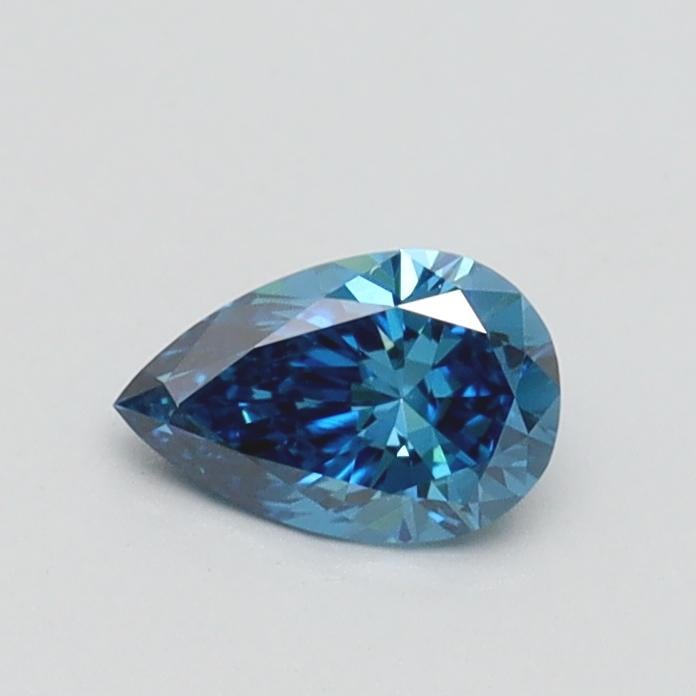 0.34 Ct. Fancy Vivid Blue Pear Lab Grown Diamond