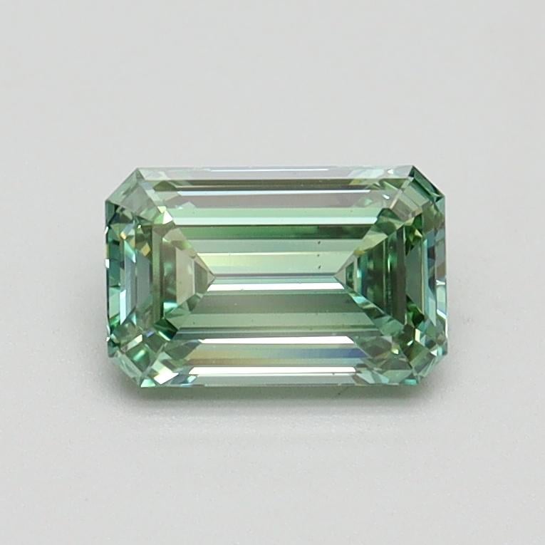 0.74 Ct. Fancy Intense Pacific Green Emerald Lab Grown Diamond