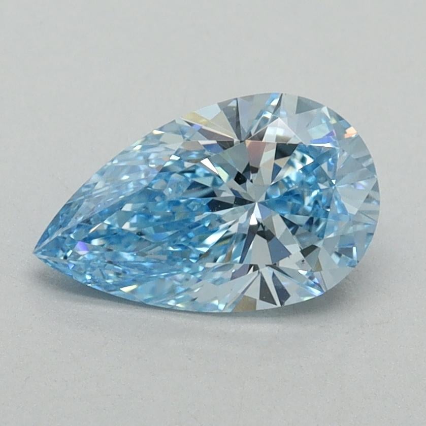 1.03 Ct. Fancy Vivid Blue Pear Lab Grown Diamond