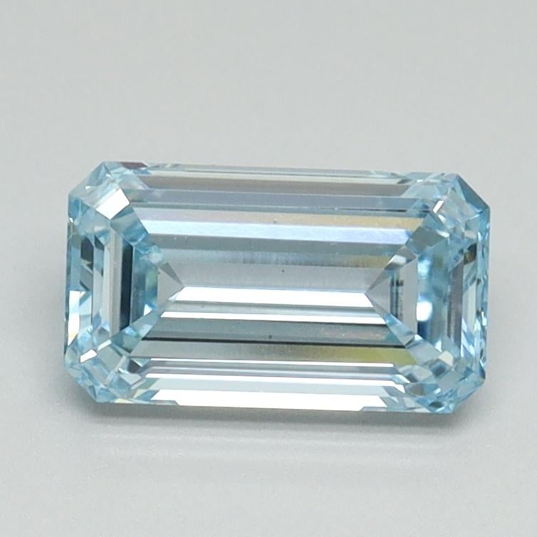 1.01 Ct. Fancy Intense Blue Emerald Lab Grown Diamond