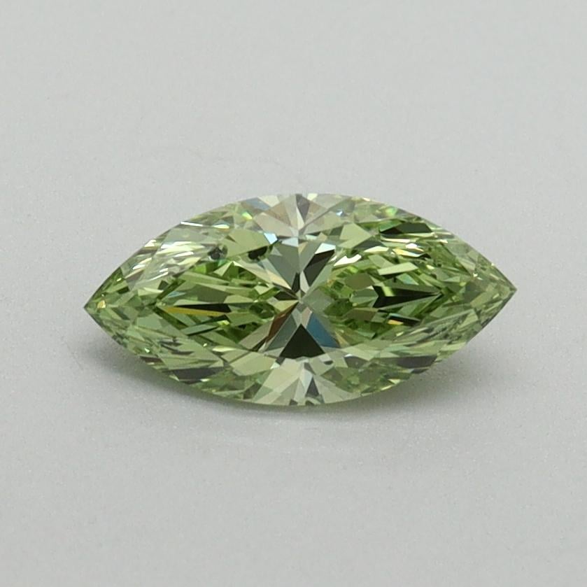 0.51 Ct. Fancy Vivid Green Marquise Lab Grown Diamond