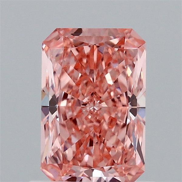 1.03 Ct. Fancy Vivid  Pink Radiant Lab Grown Diamond